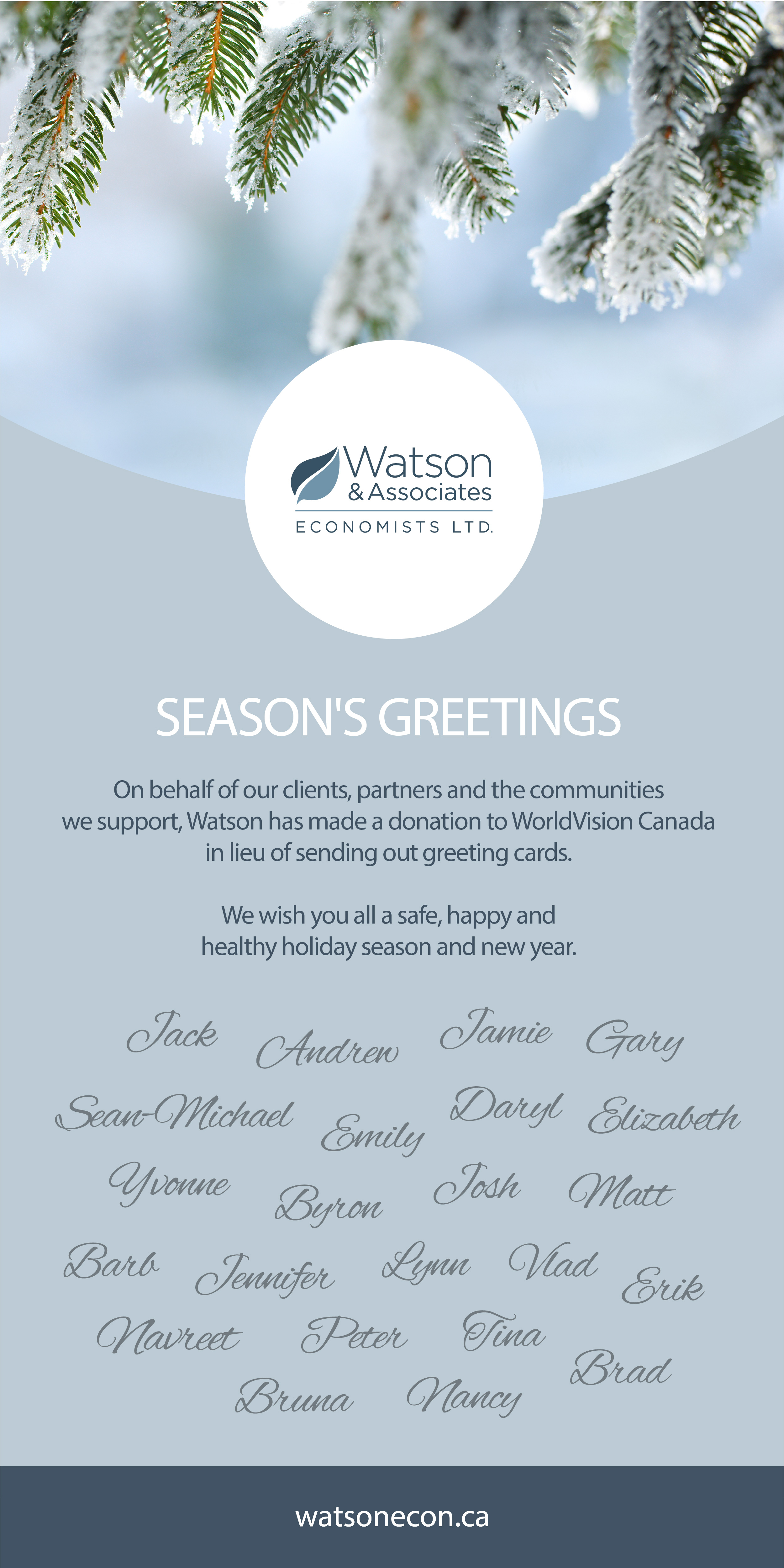 Season's Greetings from Watson